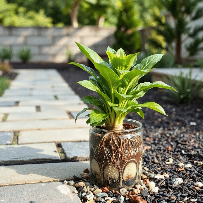 safe root management techniques for hardscaped areas
