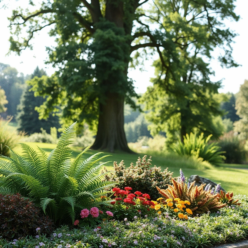 best plants for softscape in tree-rich environments