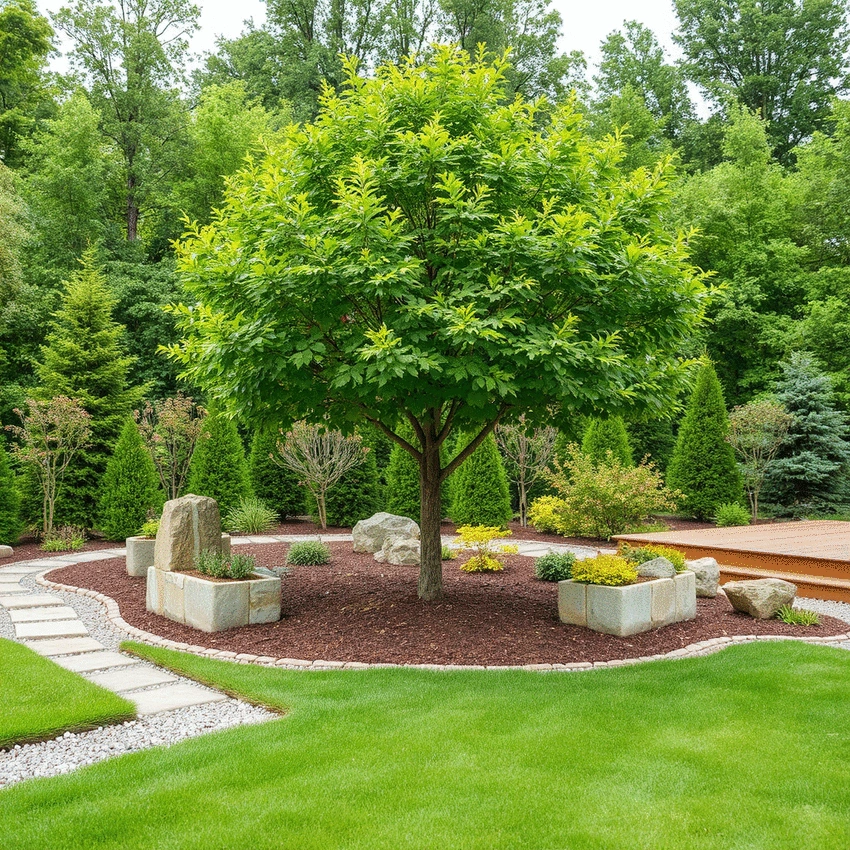integrating hardscape with tree care principles